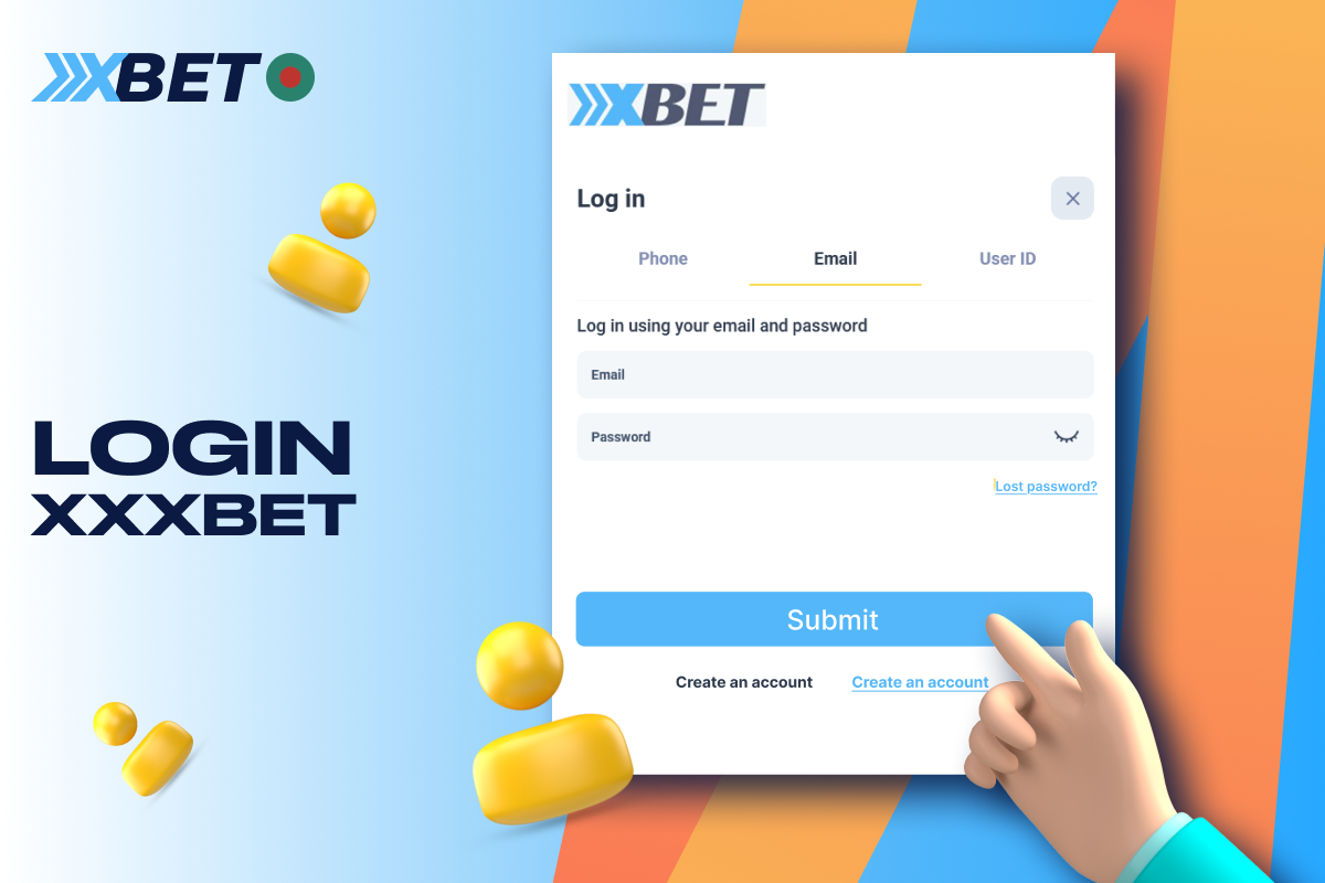 After logging into the XXXBet website, players from Bangladesh will be able to bet and play casino games